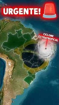🌪️ URGENT! EXTRATROPICAL CYCLONE WILL HIT BRAZIL TODAY! ⚠️ Winds, Rain and MAXIMUM ALERT! 🌧️🌊
