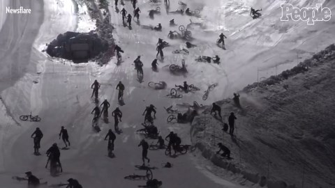 'Mountain of Hell' Bike Race Results in Enormous Crash and Pileup as Cyclists Are Sent Flying