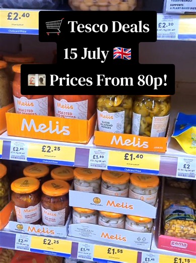 Tesco Clubcard Deals July: Pickles, Peppers, Olives & More from 80p