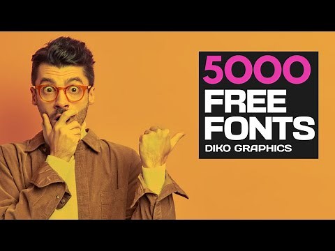 BEST 5000 FREE Fonts For 2022 To Be Download Free - How to Use Font in Design (Fully Explained)