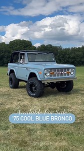 4.1K views · 73 reactions | FOR SALE: ‘75 Cool Blue Bronco! . Real...