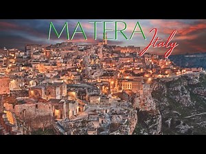 Matera Italy, Beautiful 4k Video, Drone & Walking Tour of (Matera Basilicata)