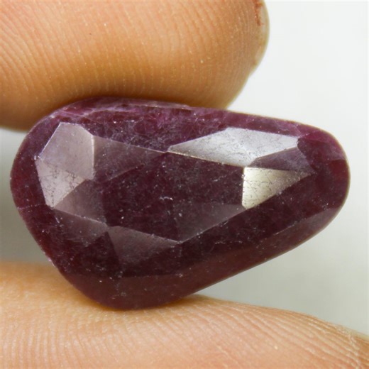 Natural Pinkish Red Ruby Rose Cut Gemstone: 18x11x4 Mm Pink Jewelry Making Stone - Etsy