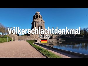 Völkerschlachtdenkmal Leipzig Germany 🇩🇪 Walking Tour | Monument to the Battle of Nations | 4K 60fps