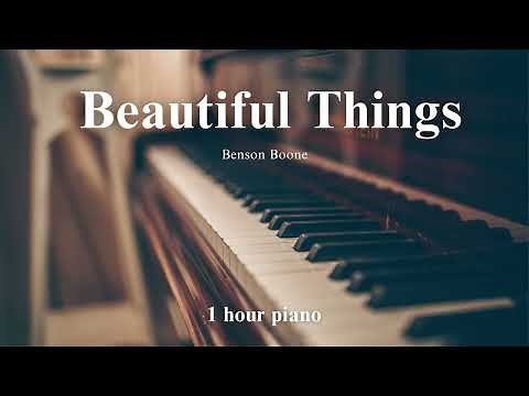 Benson Boone - Beautiful Things ( 1 hour piano for relaxation, stress relief, study, sleep )