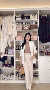 Day 4 work outfits ideas 🤎🤍 #workoutfits #officeoutfit #workfits #fbreels #igreels | Krisha Wong
