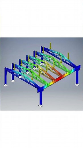 ANSYS Warehouse Structural Analysis 🔧 | Stress, Deformation & Load Simulation (FEA) | DEVELOPMECH