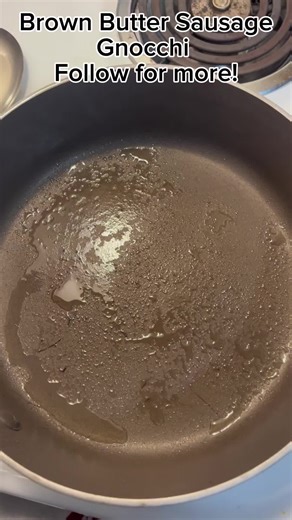 What’s Louie cooking? Brown butter sausage gnocchi! Follow for more! #food #cook #dinner #recipe #frugalliving