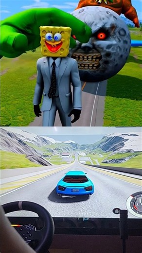 SPONGEBOB X MOZA: THE ULTIMATE DRIFT#shorts