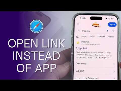 How To Open Links In Safari Instead Of App!