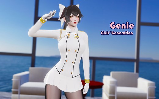 绝色扮演【MMD】Genie- Girls' Generation- 真绮 MAKI (高雄Cos装 Takao Cosplay)