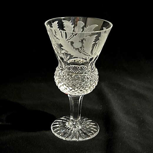 Vintage Edinburgh Crystal Thistle Sherry Glass 4 3/8" - Etsy
