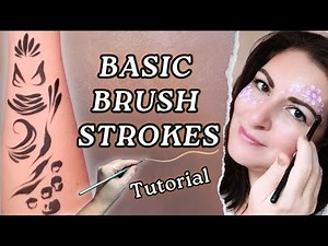 BASIC BRUSH STROKES - Face paint Tutorial ✨ Tips & Technique for Beginners
