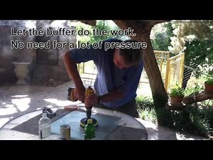 Glass Restoration Patio Table