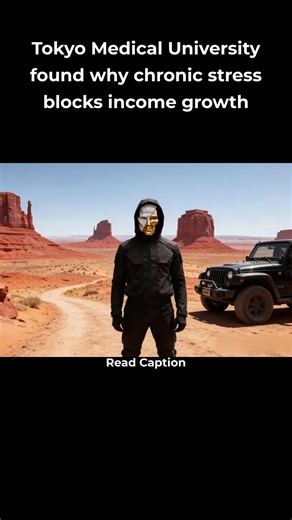 Stress WON’T motivate you — it caps capacity. In Tokyo, a physician explained “Allostatic Overload.” “Chronic stress shuts down foresight.” Tokyo Medical University tracked 689 professionals in 2021. High stress earners stagnated. Regulated peers grew 33%. Mechanism: cortisol impairs planning. The protocol is absurdly simple: daily downregulation, work only in calm state, stop at stress spike. Brain reopens. I tested this during expansion. Normally tense. This time regulated first. Decisions imp