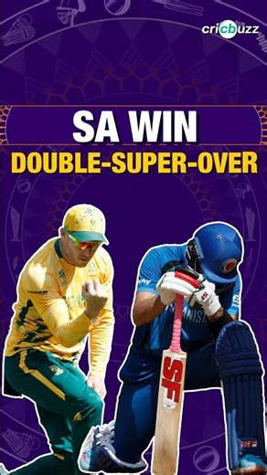 SA win the Double-Super Over #Afghanistan #SouthAfrica #WorldCup