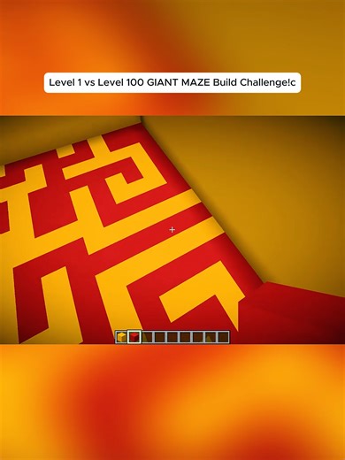 Level 1 vs Level 100 GIANT MAZE Build Challenge! Part 5 #minecraftmemes #minecrafttiktok #johnnyminecraft #minecraft