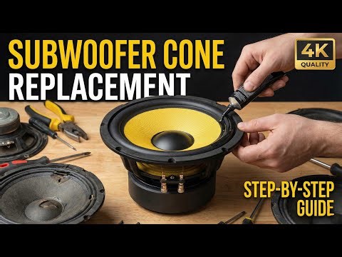 How to change Subwoofer cone (parda) At Home | Speaker Repair At Home |