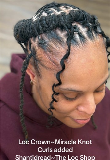 Luxury Loc Crown~ Miracle Knots Curls added ~ Three Year Lociversary #clevelandlocs #locstyles #locs #ebonyessentialsproducts #lociversary