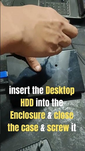 Convert Desktop HDD to External HDD in 45 Seconds! 🔥 #Shorts