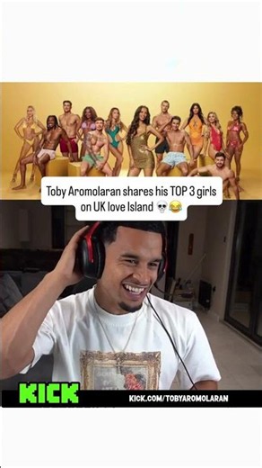 Toby names his new Top 3 favorites on the new love island UK 2026 season 🥀💔 #loveisland #shorts