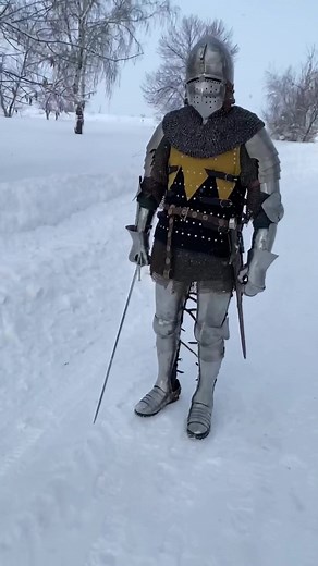 Medieval Winter Armor: Titanium Brigantine