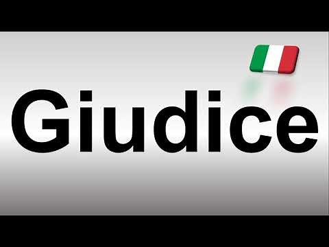 How to Pronounce Giudice