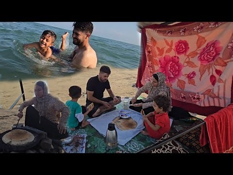 🌊🌅 Hamid’s Family Beach Night 🏖️ + Fresh Bread Breakfast 🍞 | Family Vlog 💕