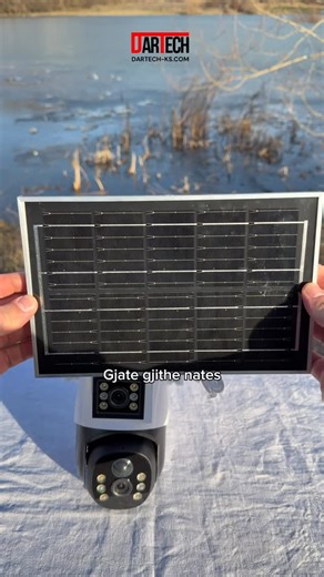 DARTECH | DYQAN ONLINE | TEKNOLOGJI | ELEKTRONIK | SHTËPIAKE | on Instagram: "T11 WiFi Solar Camera – V380 Pro (4MP + 4MP) 💶 54.99€ ✨ Kamerë smart & e fuqishme për siguri maksimale, me dy lente që ofrojnë mbulim më të gjerë dhe pamje më të detajuar, ideale për ambiente të jashtme. 📷 Rezolucion i dyfishtë 4MP + 4MP për pamje të qarta dhe kënd më të madh shikimi 📶 Wi-Fi 2.4GHz – lidhje stabile (nuk punon me 5GHz) 📱 Live view + playback direkt nga aplikacioni V380 Pro 🌙 Night Vision IR + LED p