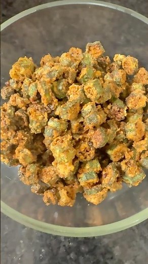 Kurkurey Bhindi! Deep fried okra. Recipe included.