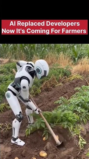 Ai Technology in China🤯Ai Robot for farming🤖Now it's Digging Potato in farm #airobot #robotfarming 💥