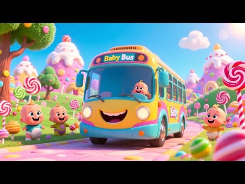 Baby Bus Full of Candy Friends 🍬 | Sweet Fun Rhyme for Kids | Nursery Rhymes & Songs for Children