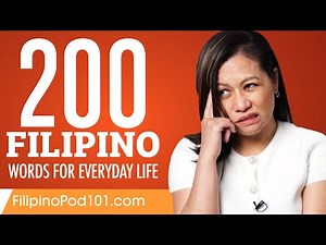 200 Filipino Words for Everyday Life - Basic Vocabulary #10