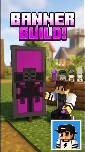 Easy Minecraft Banner Design Tutorial! 🛡️ #bestmeyet