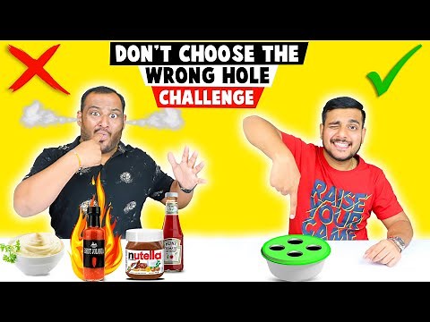 DON'T CHOOSE THE WRONG HOLE CHALLENGE | Food Challenge | Viwa Food World