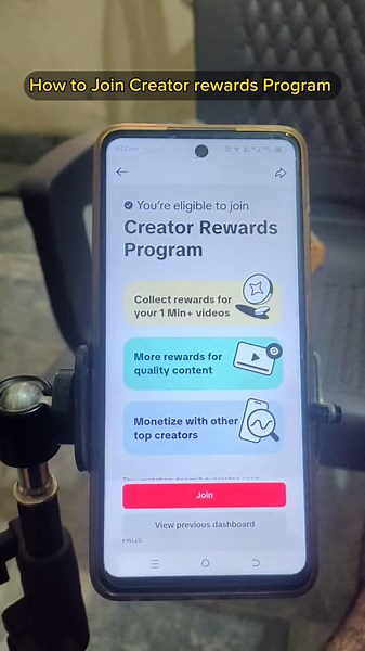 Joining the Creators Rewards Program on TikTok