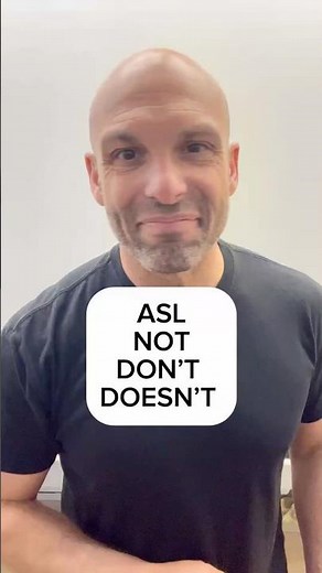 ASL: how to sign NOT, DON’T, DOESN’T