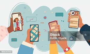 10+ Woman Scrolling Laptop Stock Illustrations, Royalty-Free Vector Graphics & Clip Art - iStock