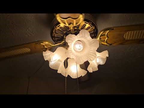 52" Air Cool GE Vent flush mount ceiling fan