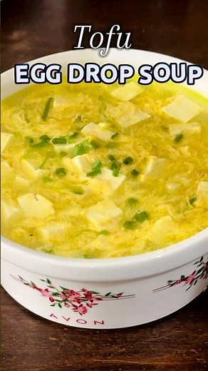 TOFU EGG DROP SOUP in less than 10minutes!🍲