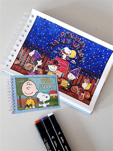 Colorindo com Snoopy: Conforto e Diversão