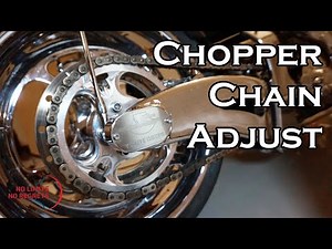 Motorcycle CHAIN ADJUSTMENT Harley Custom Chopper Build Service SIMPLIFIED