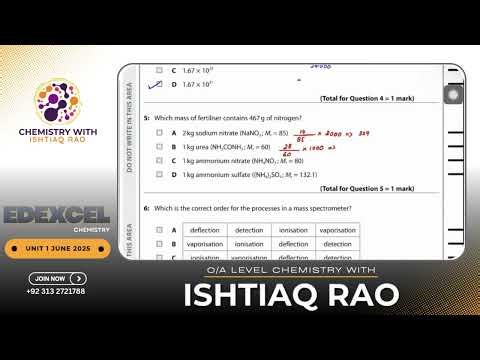 Edexcel AS Chemistry Unit 1 | June 2025 Exam Discussion | Common Mistakes & Tricks