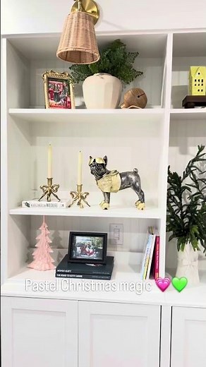 IKEA Cabinet Hack: Custom Built-Ins + Christmas Decor Makeover ✨