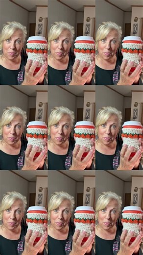 14 reactions | Pumpkins in a row crochet coffee cozy! #crochet #coffee #pumpkin | Krissysoverthemountaincrochet | Facebook