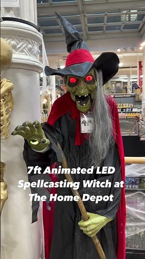 SCARY Home Depot Halloween Witch Animatronic Is a Must-Have for 2024 | Earn Cash Back at RetailMeNot