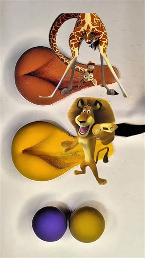 Madagascar | Alex, Melman, and Mort #shortsvideo #shorts #madagascar #originalwork #art