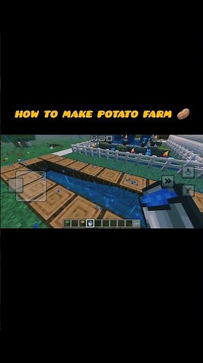 Minecraft Potato Farm Tutorial 🥔🔥 #shorts
