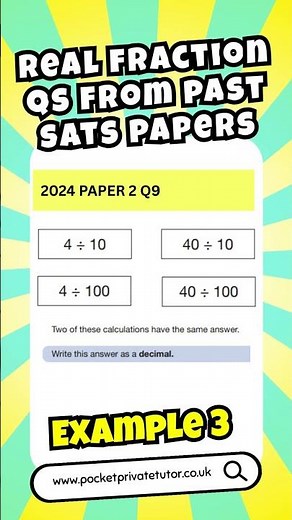Year 6 SATs questions: DECIMALS