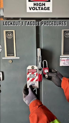 Lockout Tagout (LOTO) Safety Procedures #lockouttagout #safetyfirst